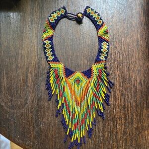 Colorful Seed Beaded Necklace